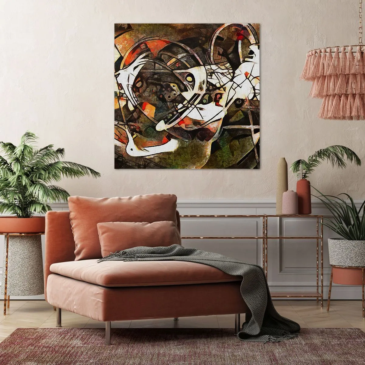 Lærredstryk - Billede på lærred - Kan du høre bevægelse? - 60x60 cm