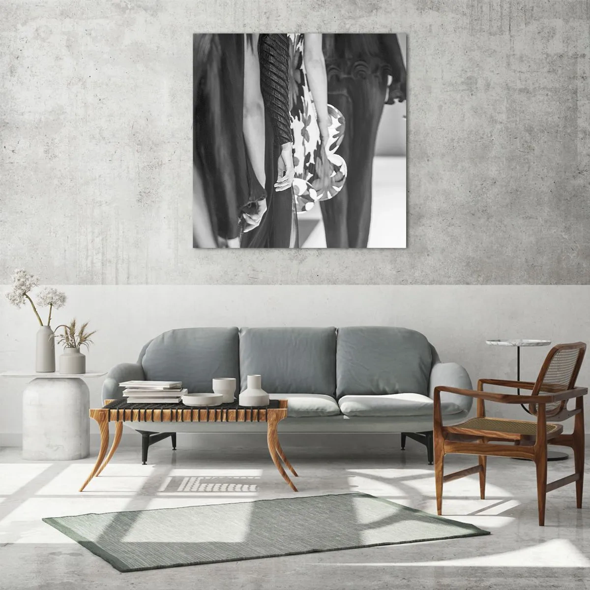 Billede på glas - En stilfuld parade - 60x60 cm