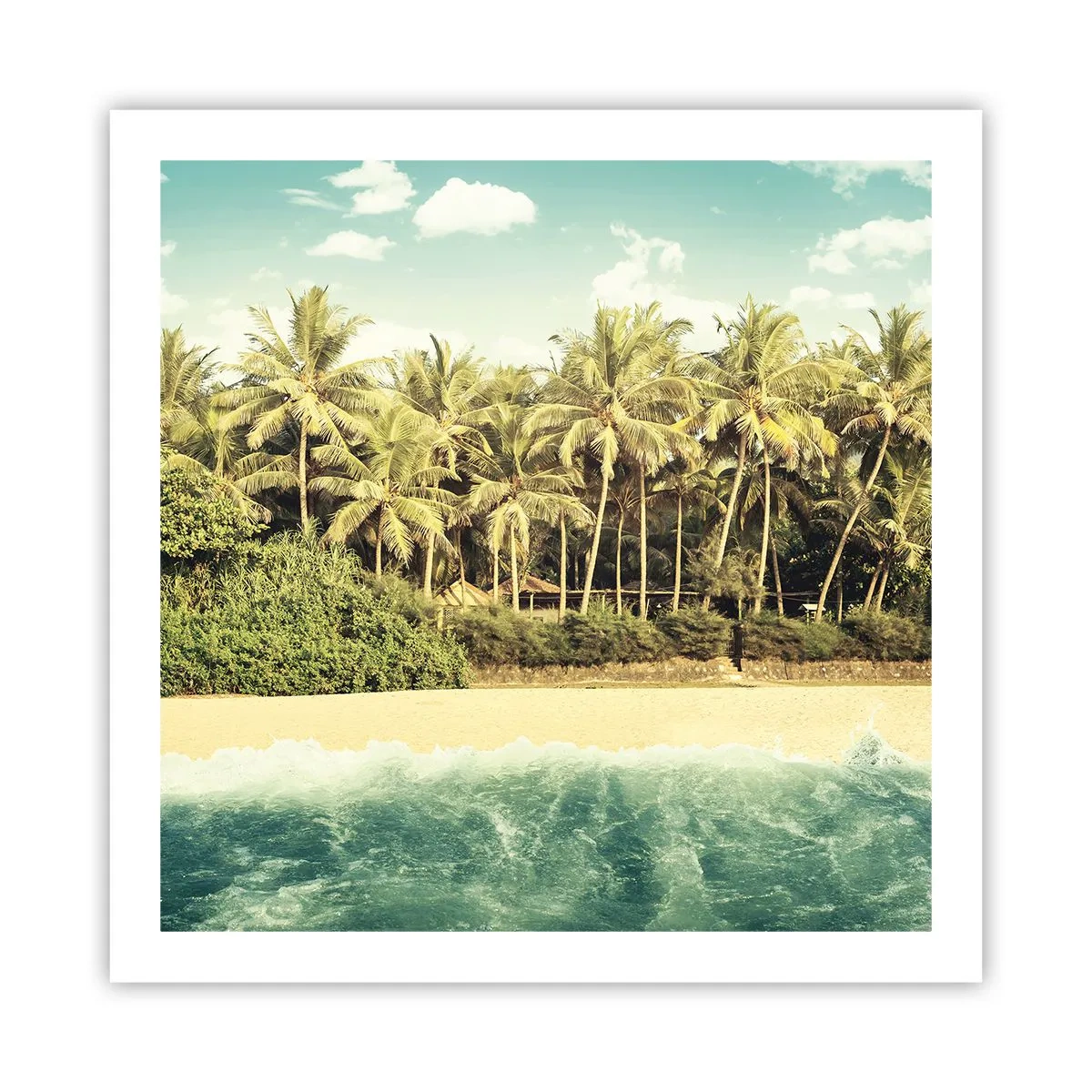 Plakat - Hvad med her? - 60x60 cm