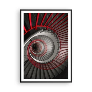 Plakat i sort ramme - Arkitektoniske lege - 70x100 cm