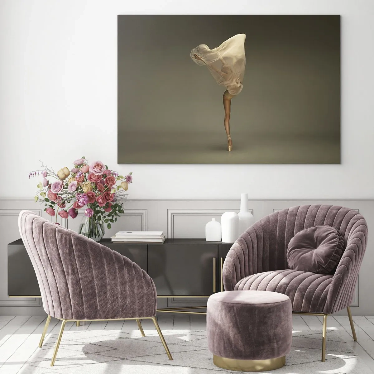 Billede på glas - Den er ved at flyve - 120x80 cm