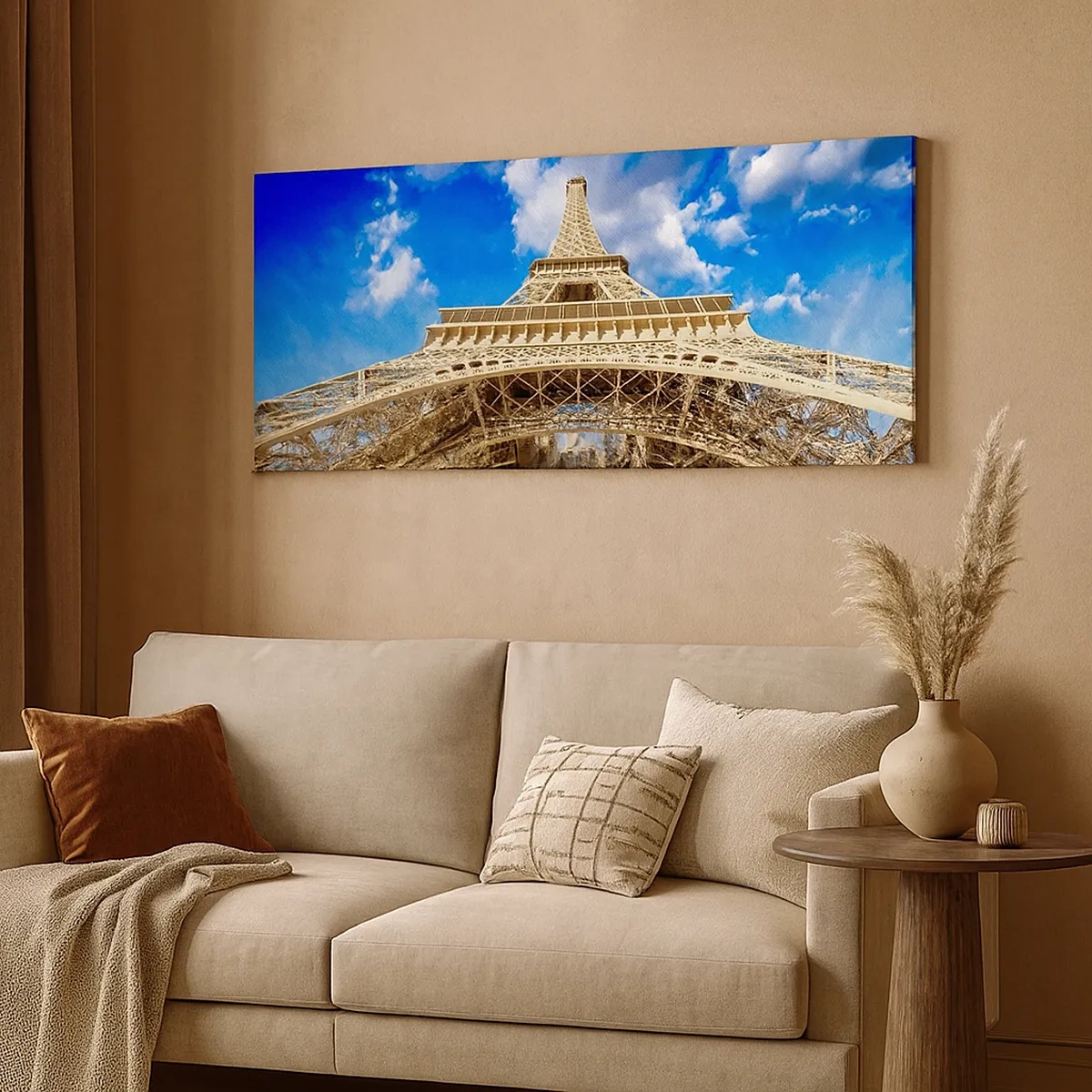 Lærredstryk - Billede på lærred - Række ud efter himlen og skyerne - 30x30 cm