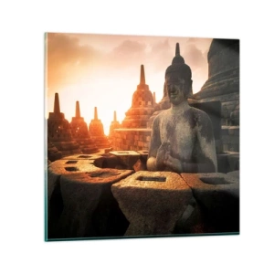 Billede på glas - Vejr med stor visdom - 50x50 cm