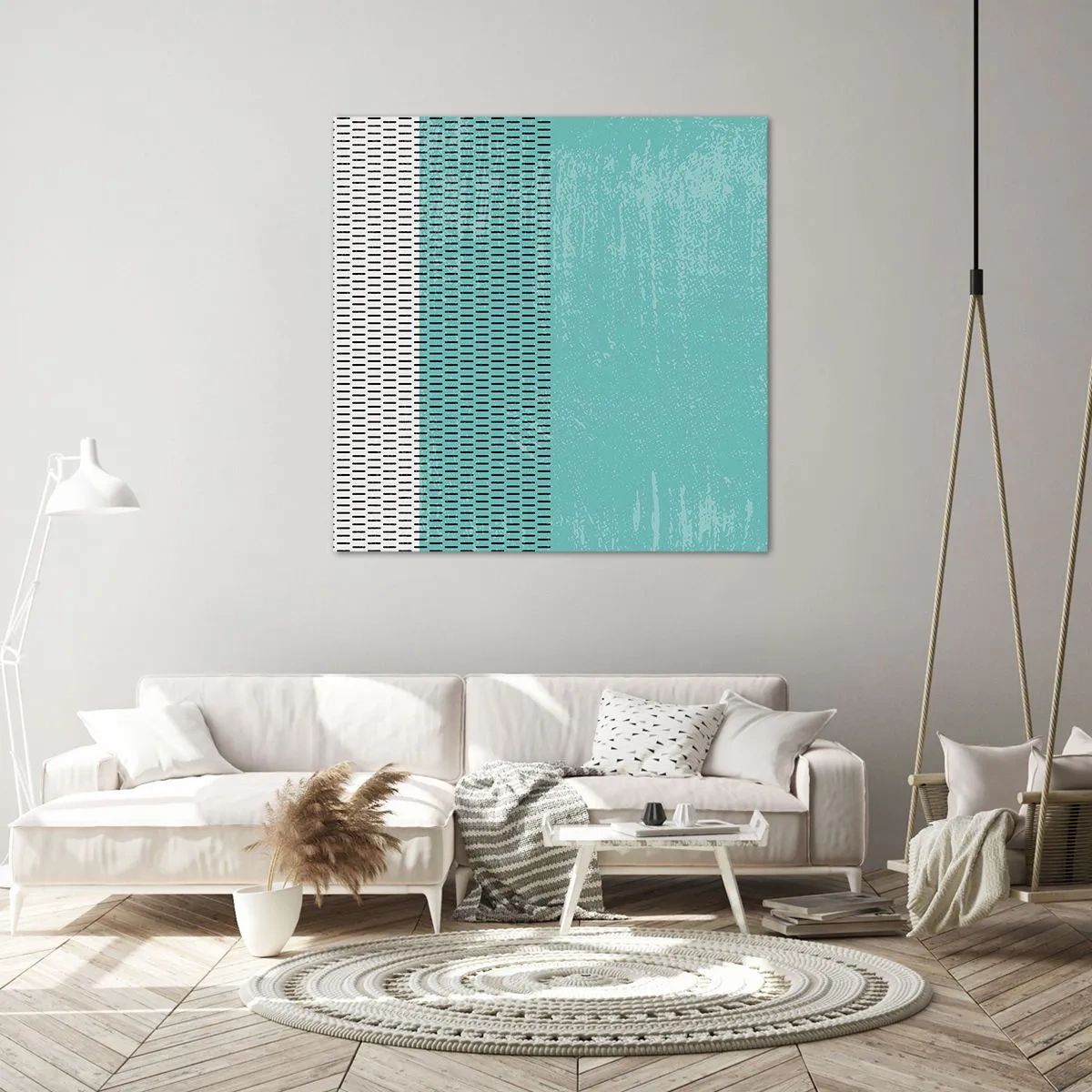 Lærredstryk - Billede på lærred - Balanceret sammensætning - 70x70 cm