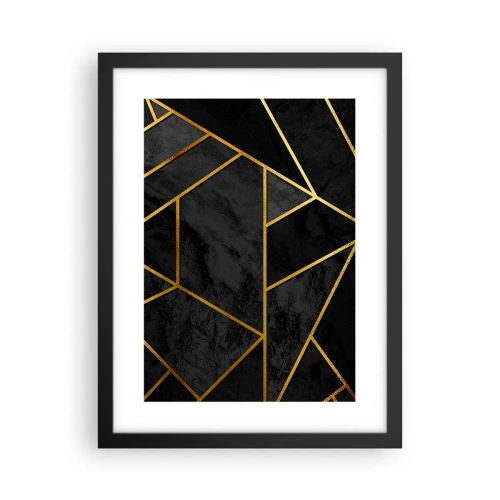 Plakat i sort ramme - Mørke og lys - 30x40 cm