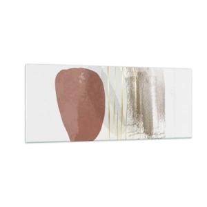 Billede på glas - Abstrakt kolonnade - 100x40 cm