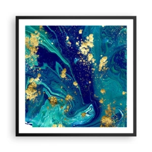 Plakat i sort ramme - Solblade  - 60x60 cm