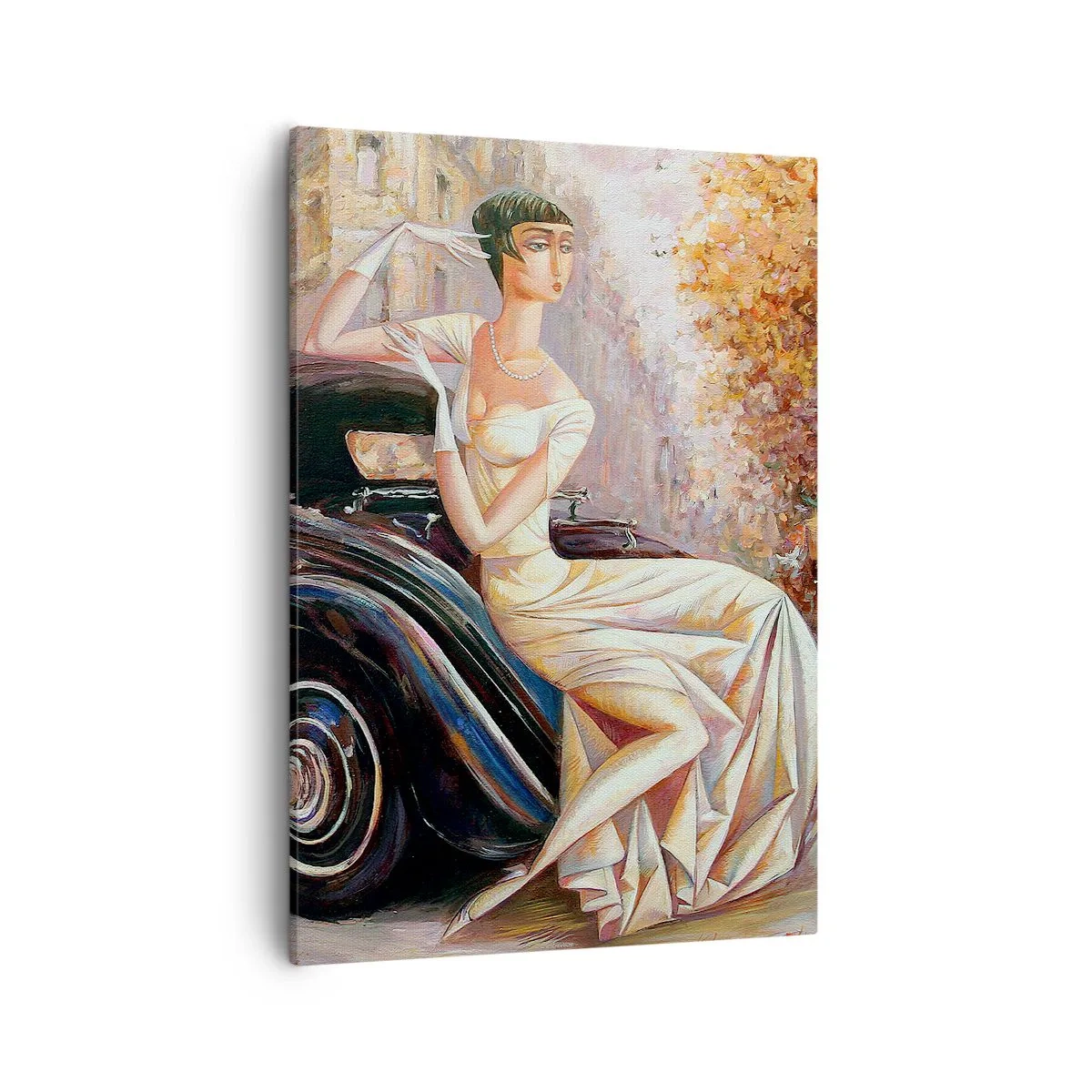 Lærredstryk - Billede på lærred - Retro elegance - 50x70 cm