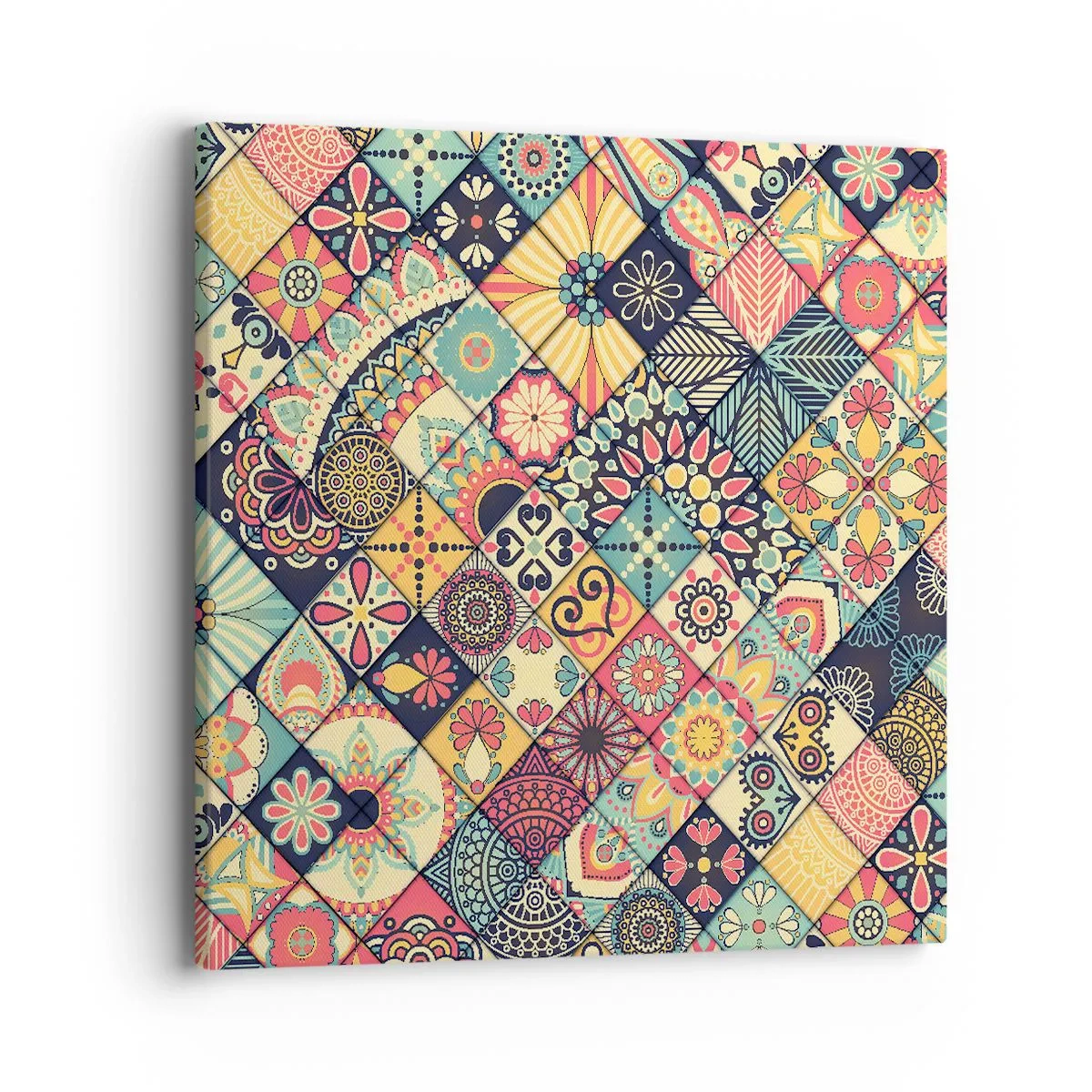 Lærredstryk - Billede på lærred - Marokkansk stemning - 40x40 cm