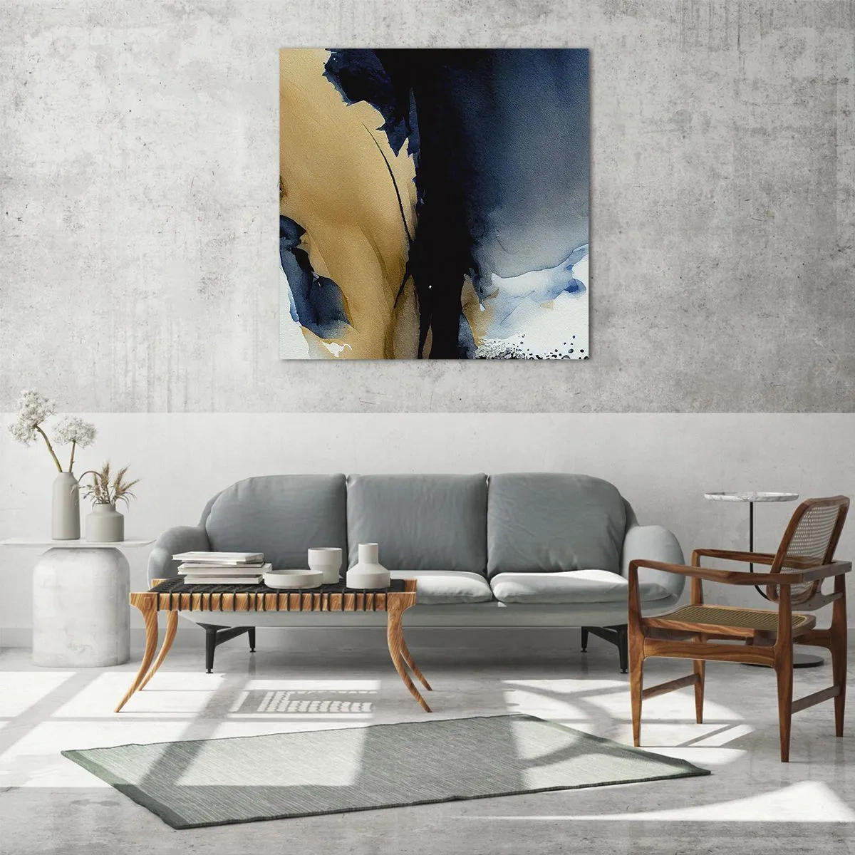 Billede på glas - Bag sløret - 60x60 cm