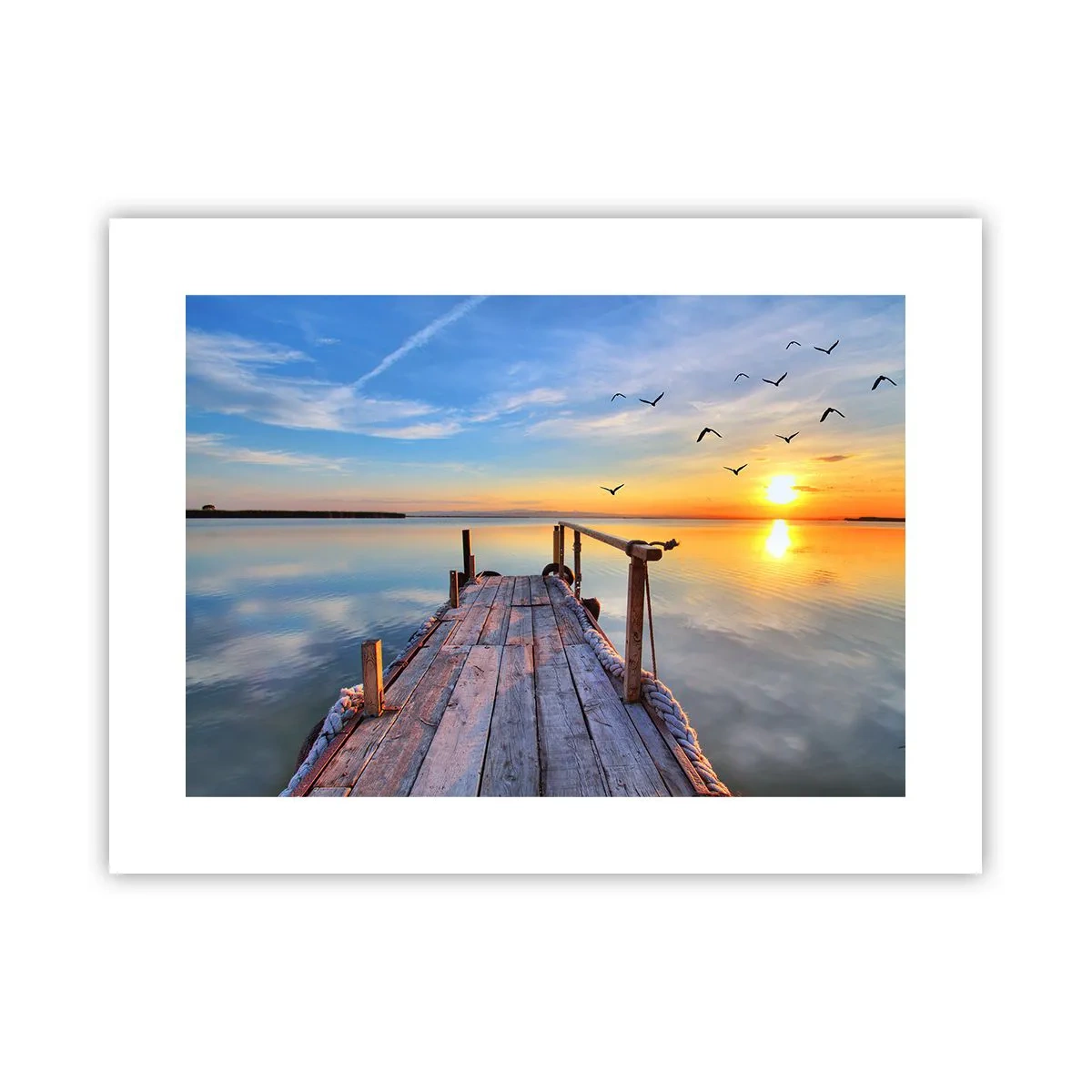 Plakat - Går fremad mod solen - 40x30 cm