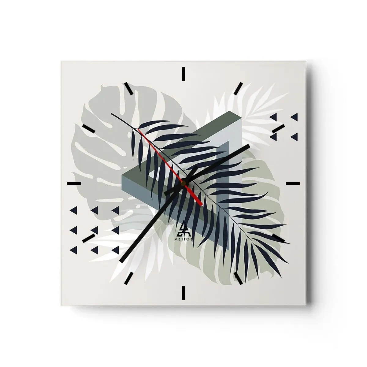 Vægur, Uret - Natur og geometri - to ordener? - 30x30 cm