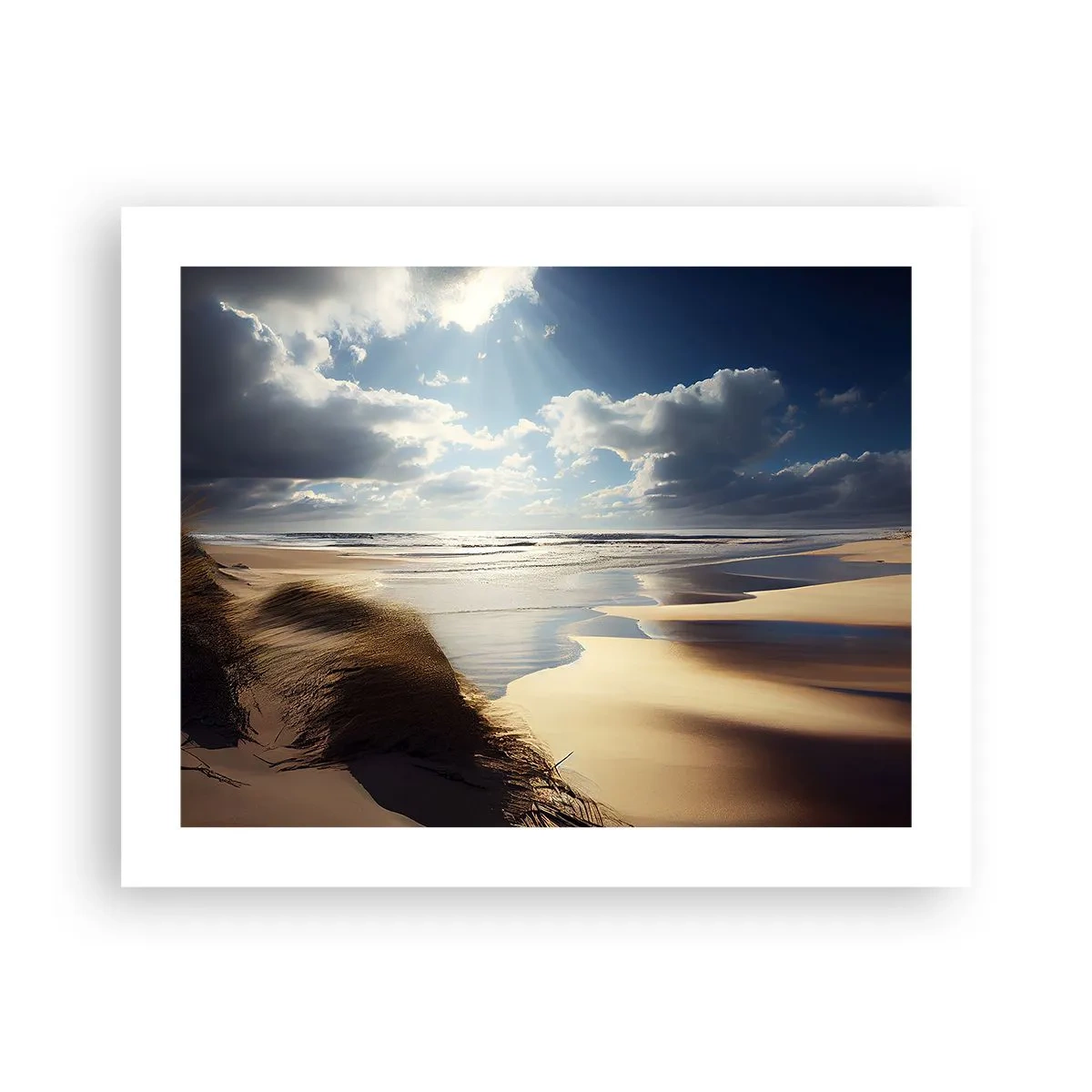 Plakat - Strand, vild strand - 50x40 cm