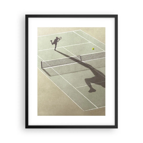 Plakat i sort ramme - Overvind dig selv - 40x50 cm