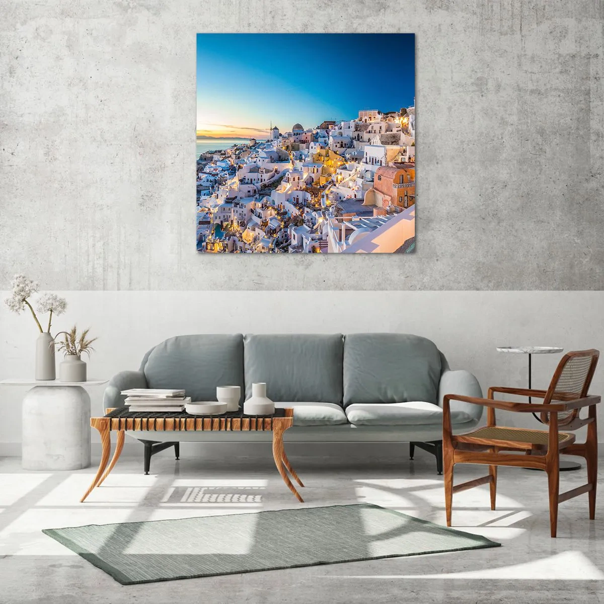 Billede på glas - Essensen af græskhed - 40x40 cm