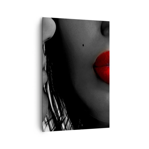 Lærredstryk - Billede på lærred - Ansigt til ansigt  - 80x120 cm