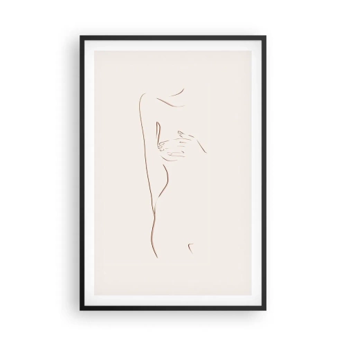 Plakat i sort ramme - Begærets form - 61x91 cm