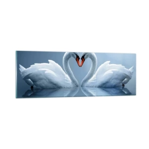 Billede på glas - Tid til kærlighed - 90x30 cm