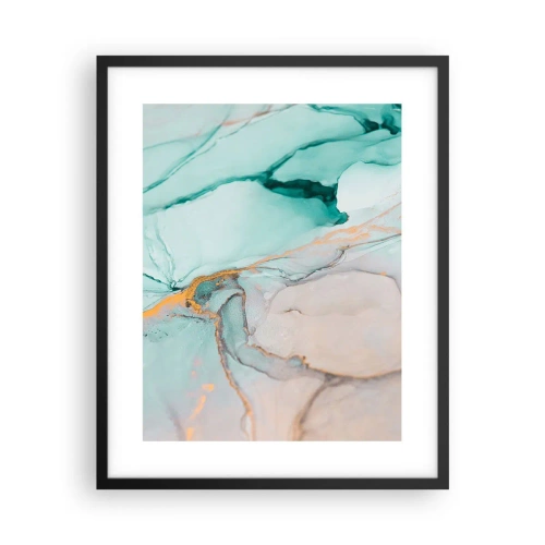 Plakat i sort ramme - Dans af former og farver - 40x50 cm