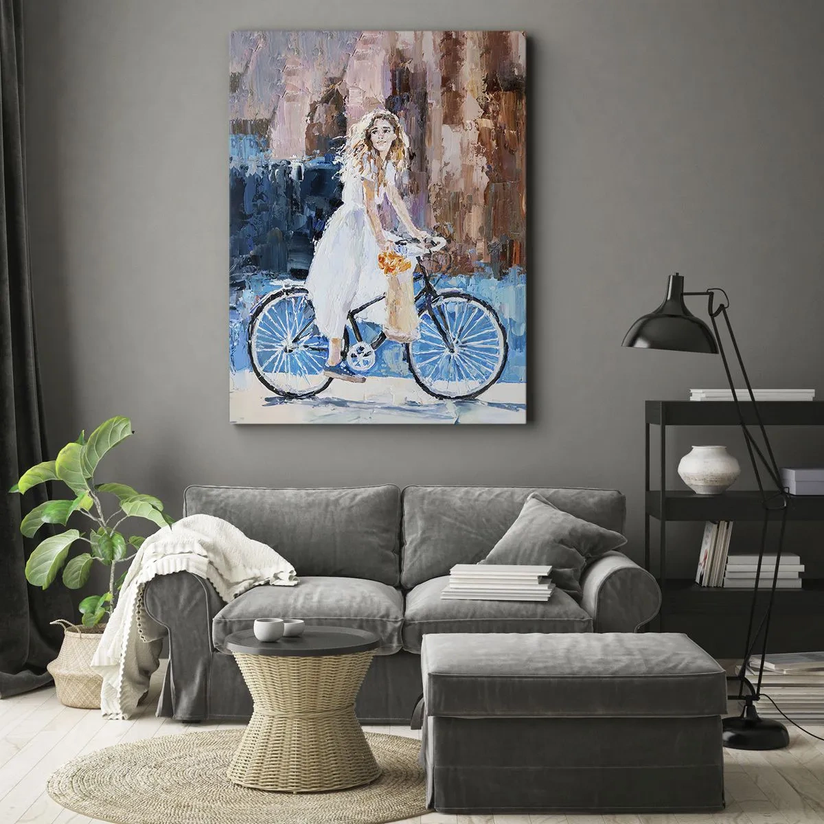 Lærredstryk - Billede på lærred - Glæde om morgenen - 80x120 cm