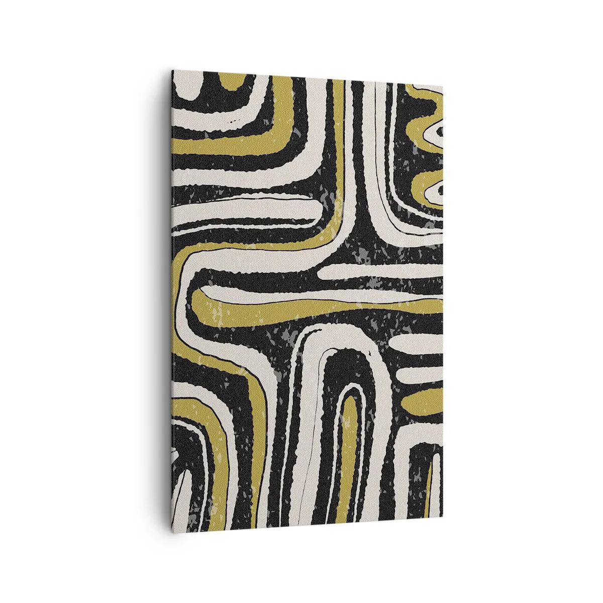 Lærredstryk - Billede på lærred - Komposition: stier og gyder - 80x120 cm