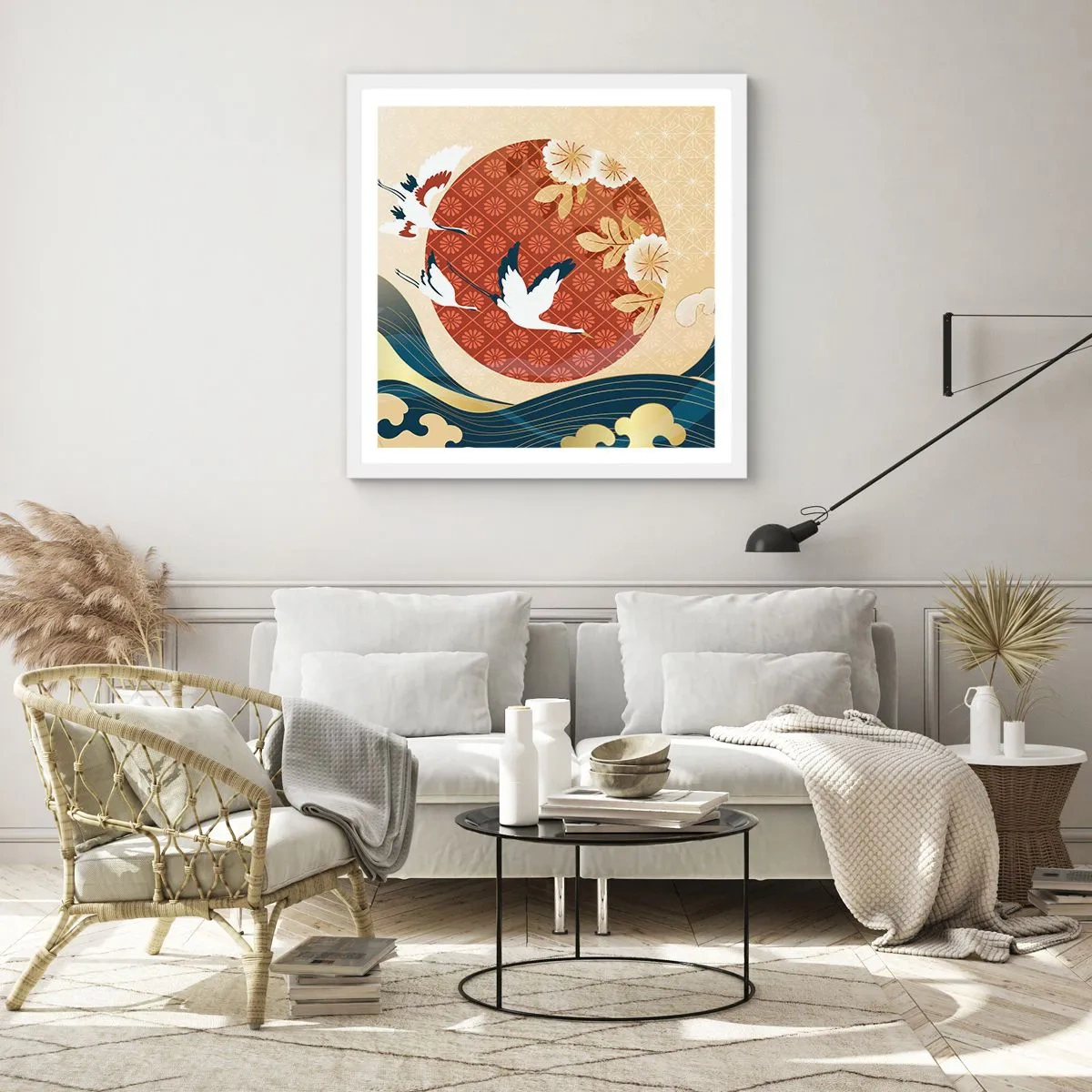 Plakat i hvid ramme - Kompatibel manglende overensstemmelse - 30x30 cm