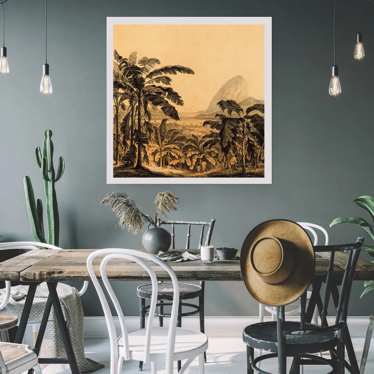 Plakat - I en kolonial atmosfære - 50x50 cm