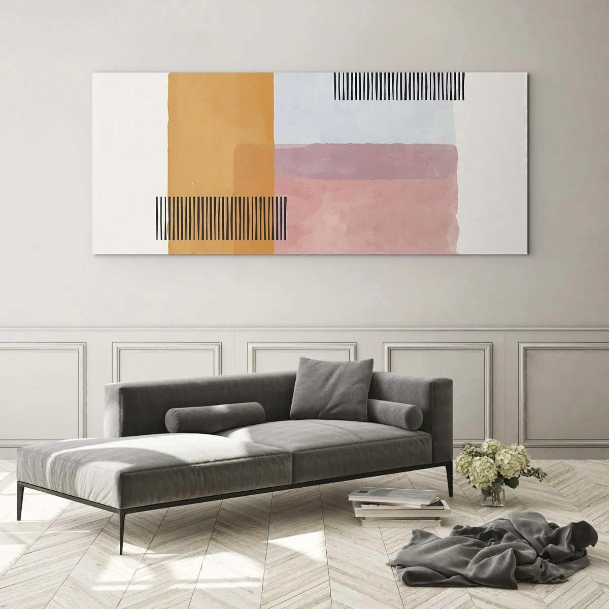 Billede på glas - Fra hjørne til hjørne - 100x40 cm