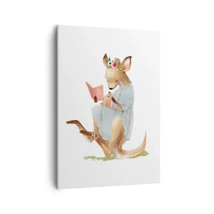 Lærredstryk - Billede på lærred - Læs for mig, mor - 50x70 cm