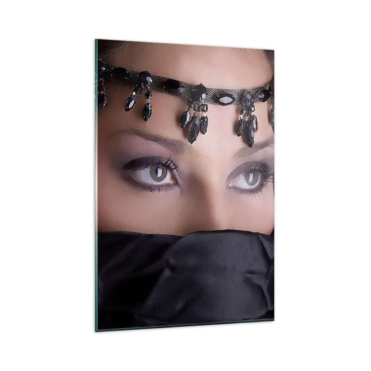 Billede på glas - Orientalsk fristende mysterium - 80x120 cm