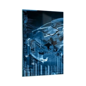 Billede på glas - Teknisk anatomi - 70x100 cm