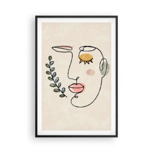 Plakat i sort ramme - Ro fundet - 61x91 cm