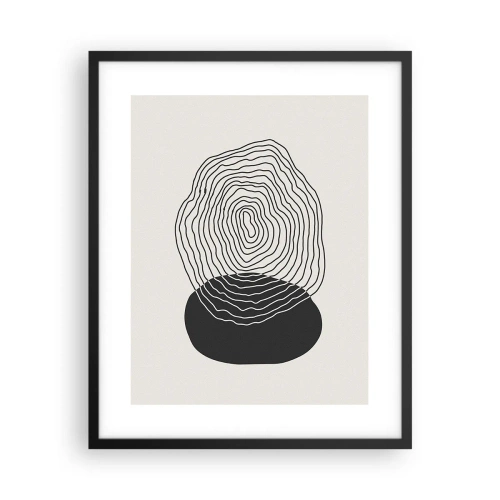 Plakat i sort ramme - Varighed og vibration - 40x50 cm