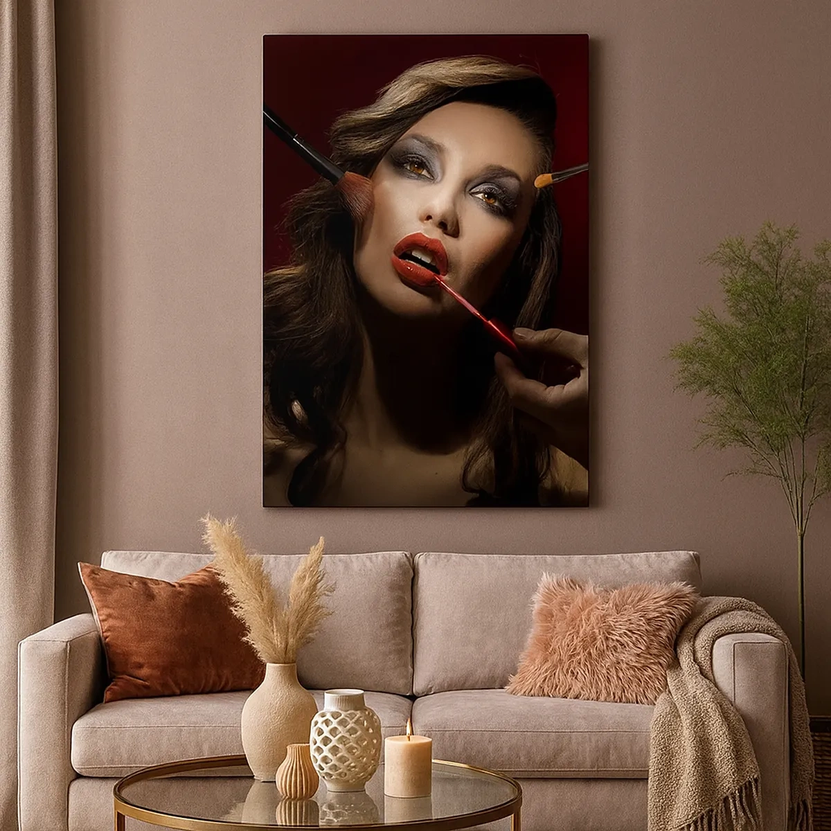 Lærredstryk - Billede på lærred - Smukke drømmende - 50x70 cm