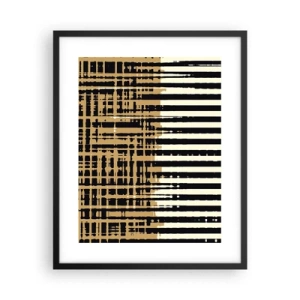 Plakat i sort ramme - Arkitektonisk abstraktion - 40x50 cm