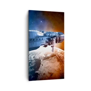 Lærredstryk - Billede på lærred - Forsigtig observatør - 45x80 cm