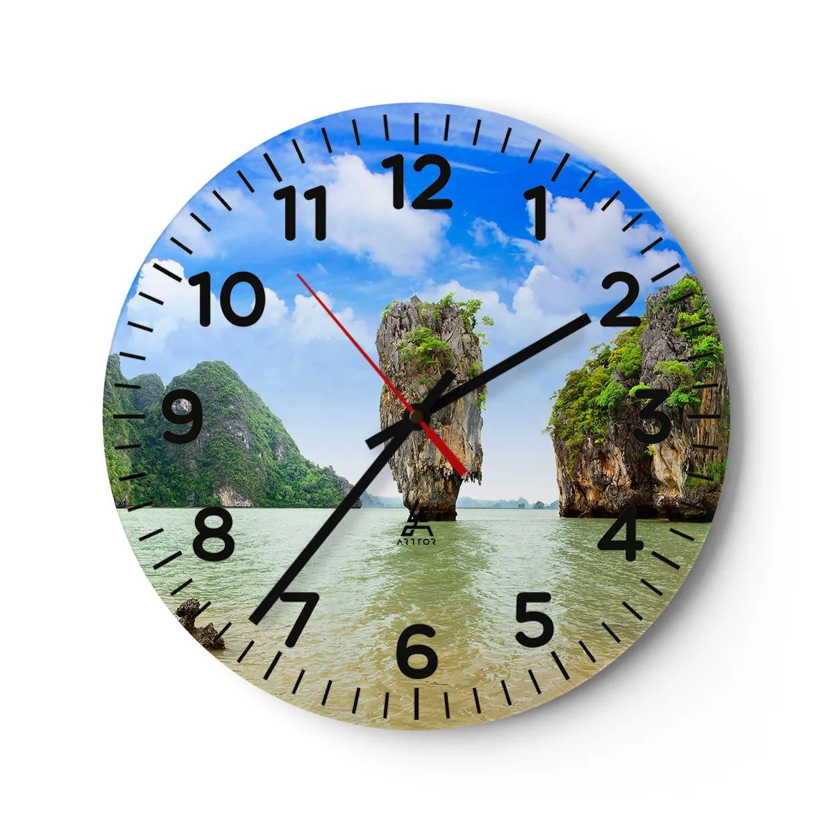 Vægur, Uret - Klippeagtige naturvidundere - 30x30 cm