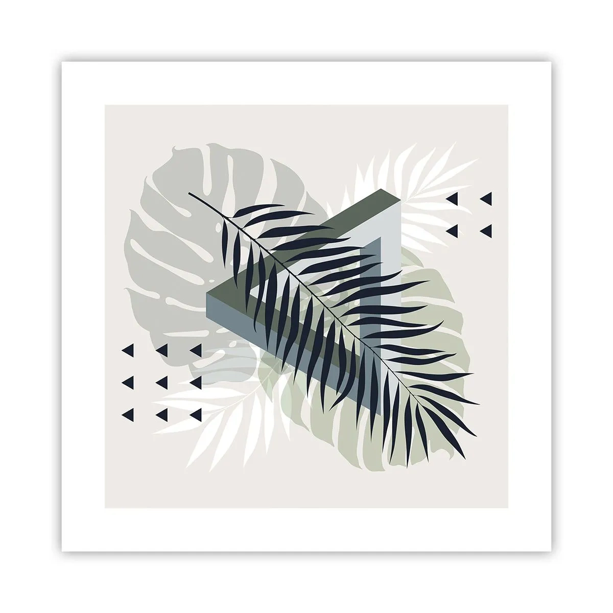 Plakat - Natur og geometri - to ordener? - 40x40 cm