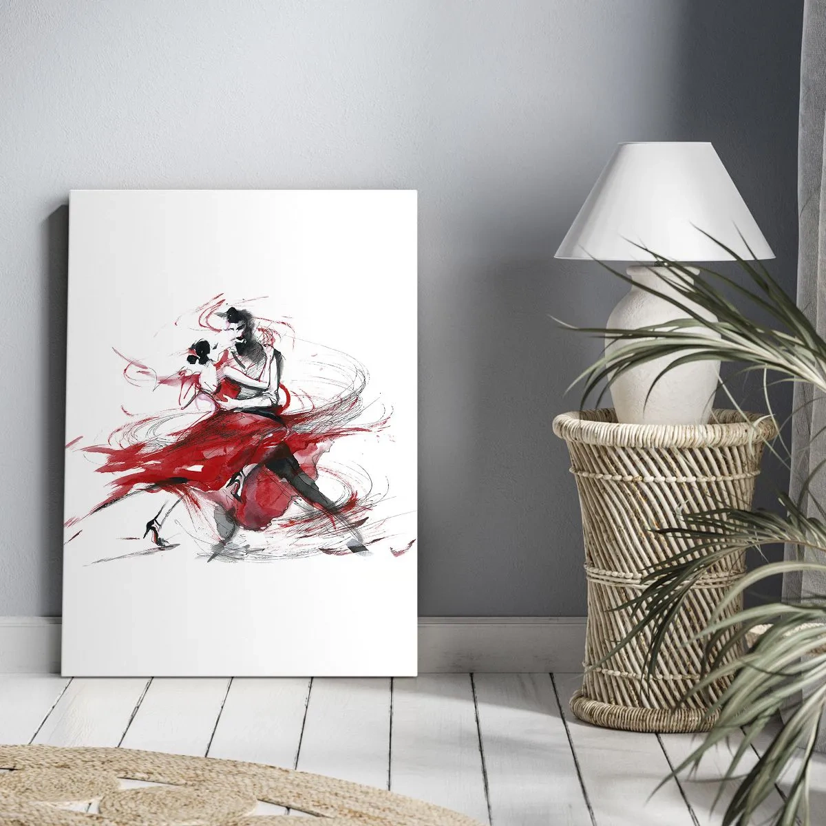 Lærredstryk - Billede på lærred - Tango - passionens rytme - 50x70 cm