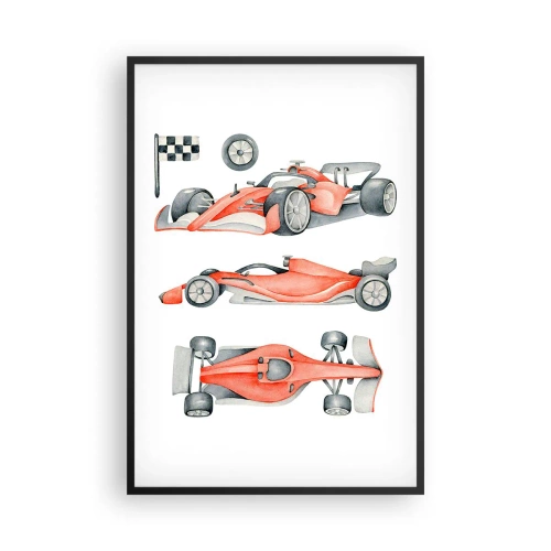 Plakat i sort ramme - At indhente en drøm - 61x91 cm