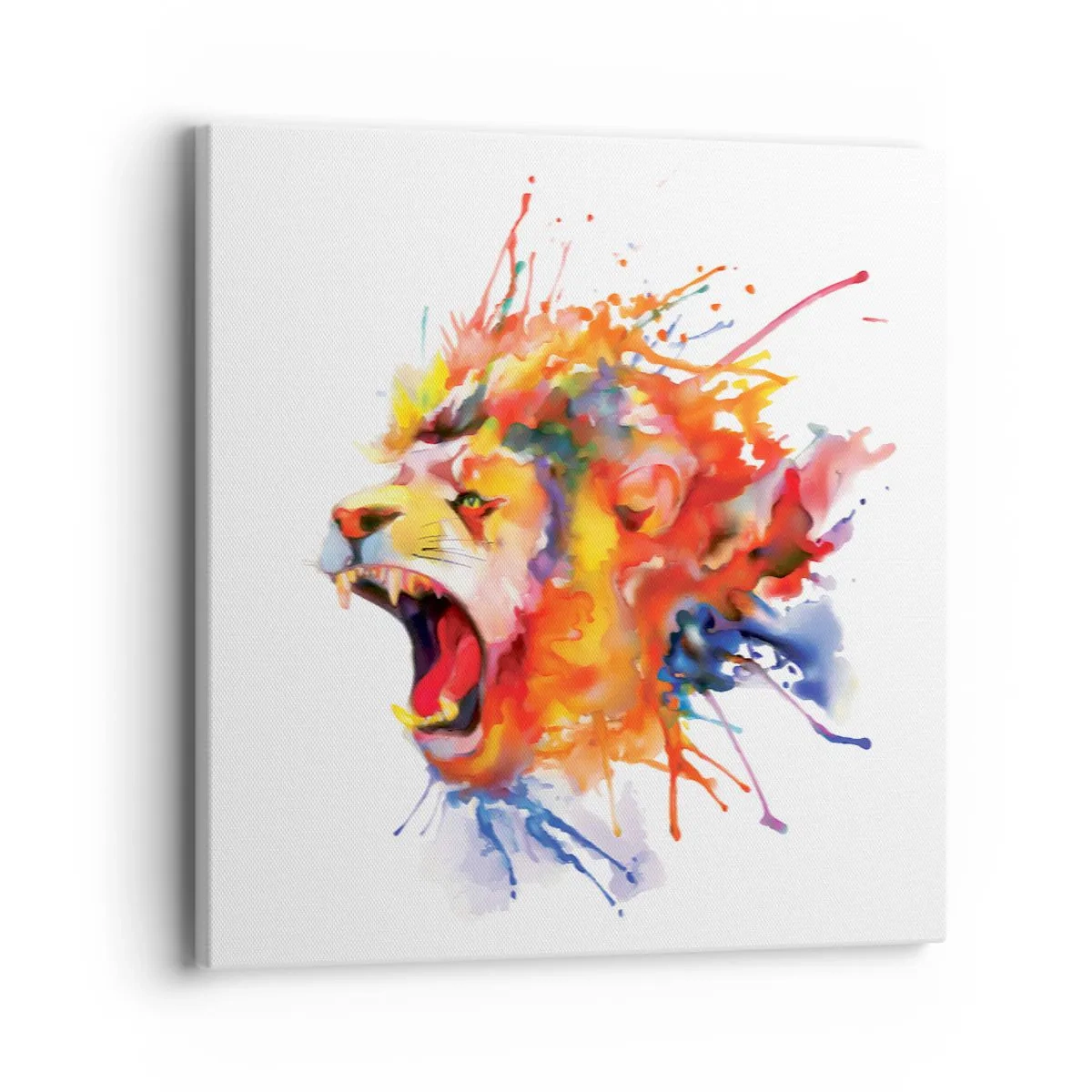 Lærredstryk - Billede på lærred - Eksplodere med vrede - 40x40 cm