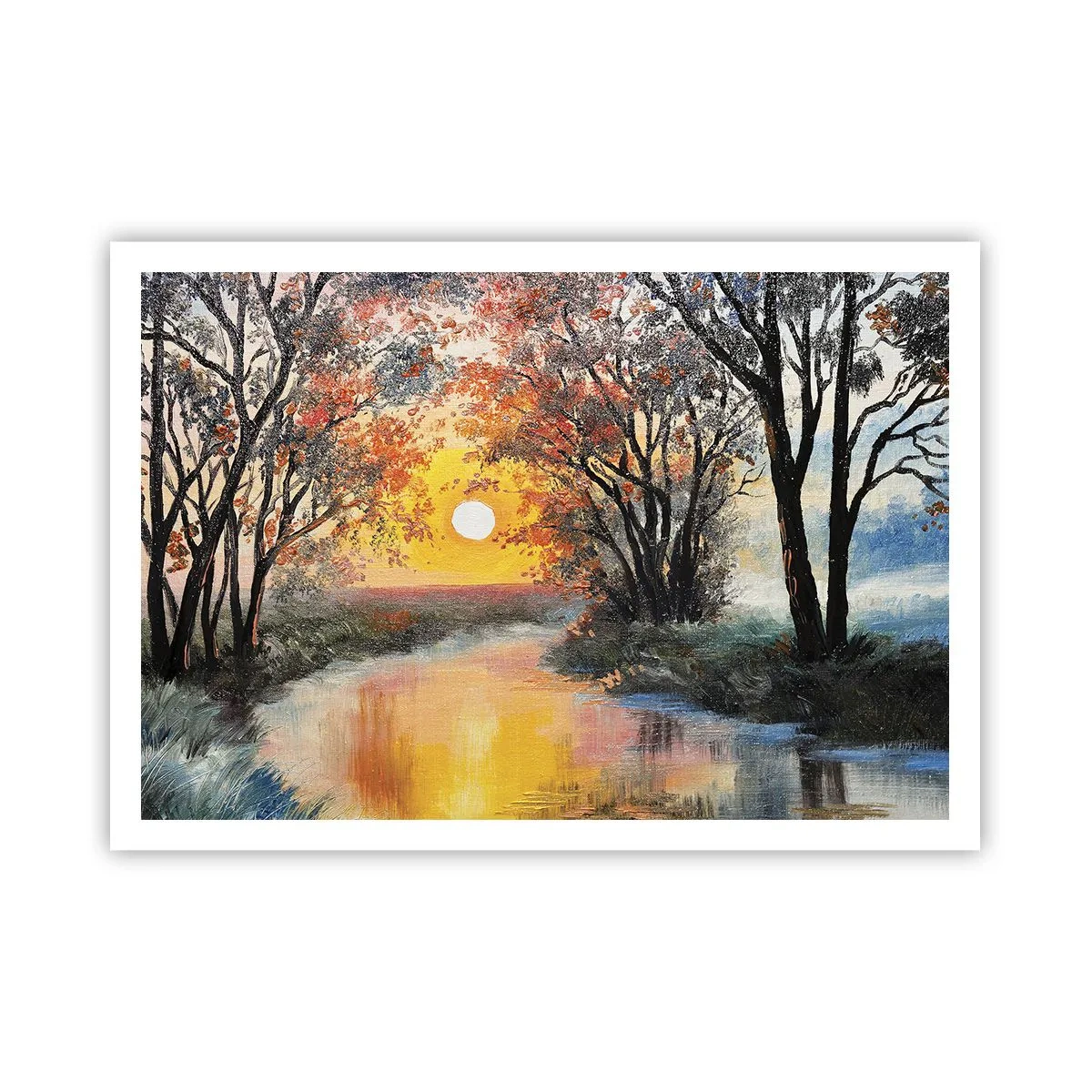 Plakat - Efterårs atmosfære - 100x70 cm
