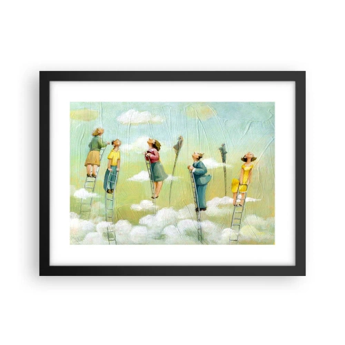 Plakat i sort ramme - Bag din drøm - 40x30 cm