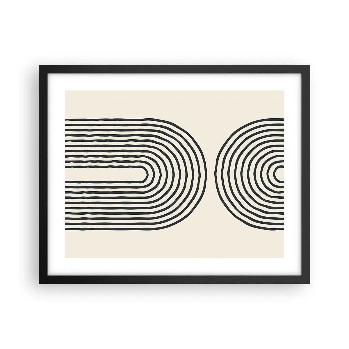 Plakat i sort ramme - Kommer snart... - 50x40 cm
