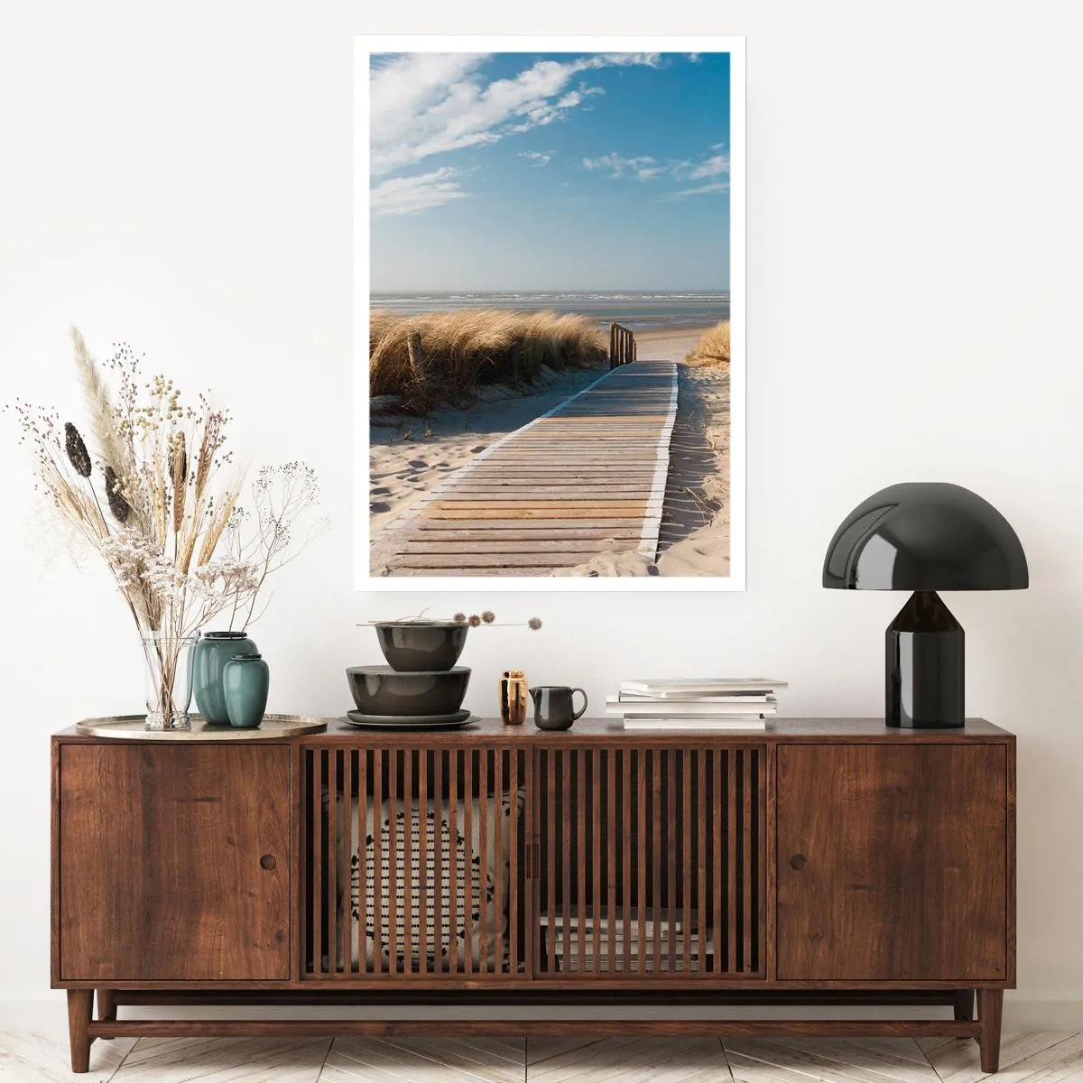 Plakat - Bag klitten, i græssets summen - 70x100 cm