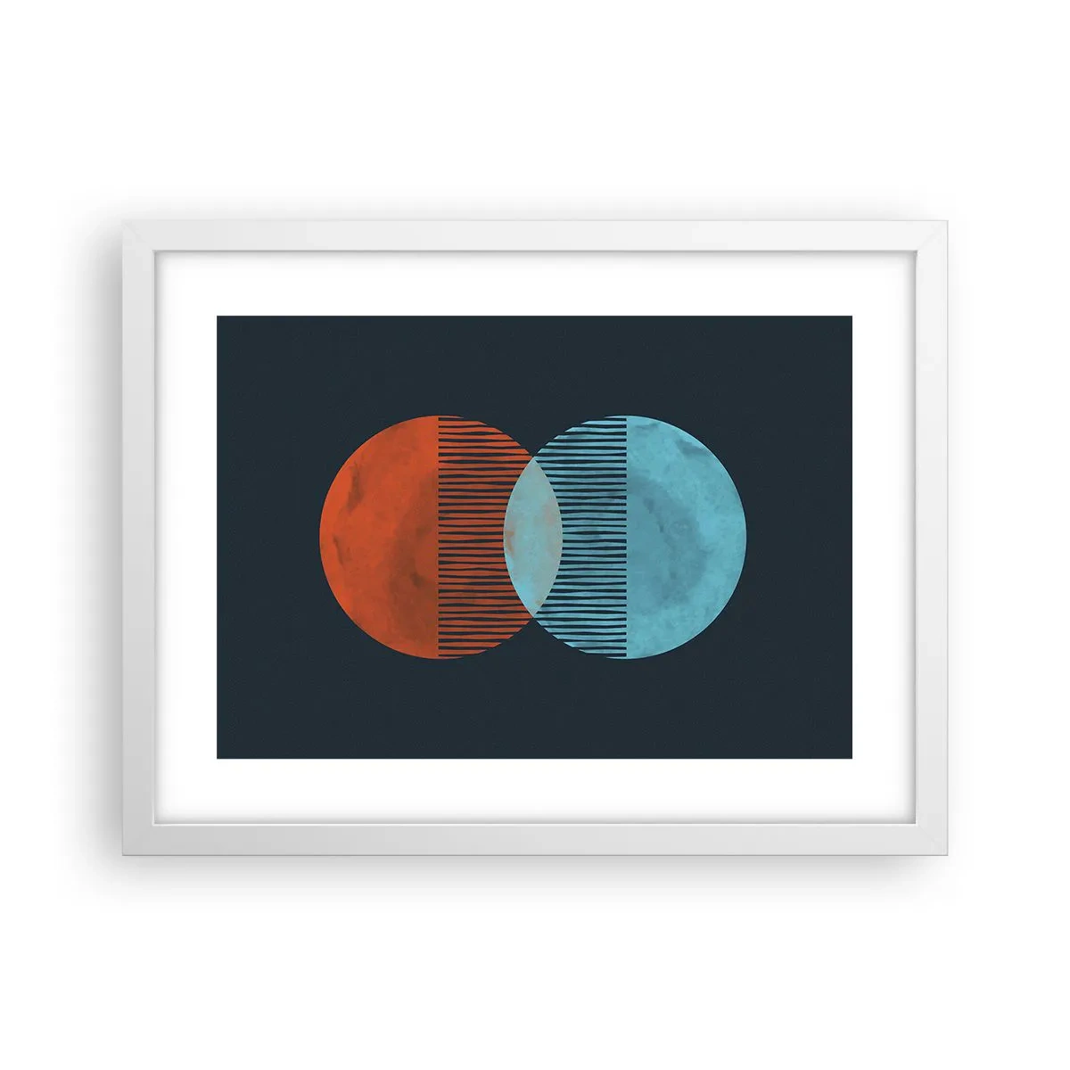 Plakat i hvid ramme - Astronomisk fantasi - 40x30 cm