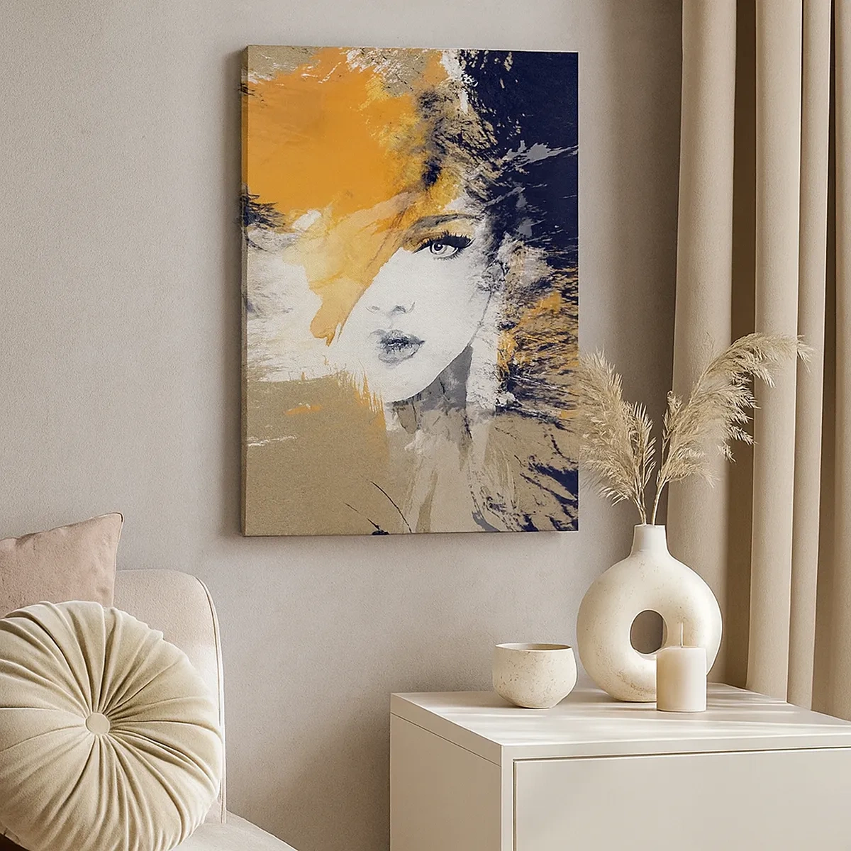 Lærredstryk - Billede på lærred - Og det bliver let - 50x70 cm