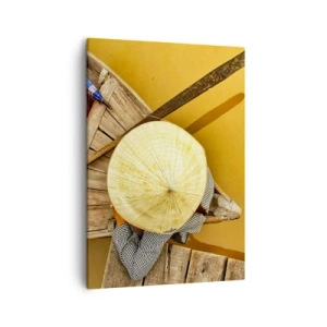 Lærredstryk - Billede på lærred - Livet på den gule flod - 50x70 cm