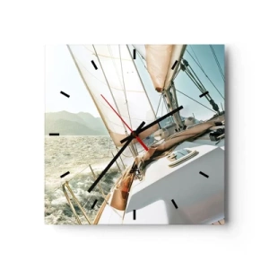 Vægur, Uret - Under fulde sejl - 30x30 cm