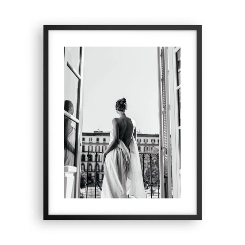 Plakat i sort ramme - Vækning af sanserne - 40x50 cm